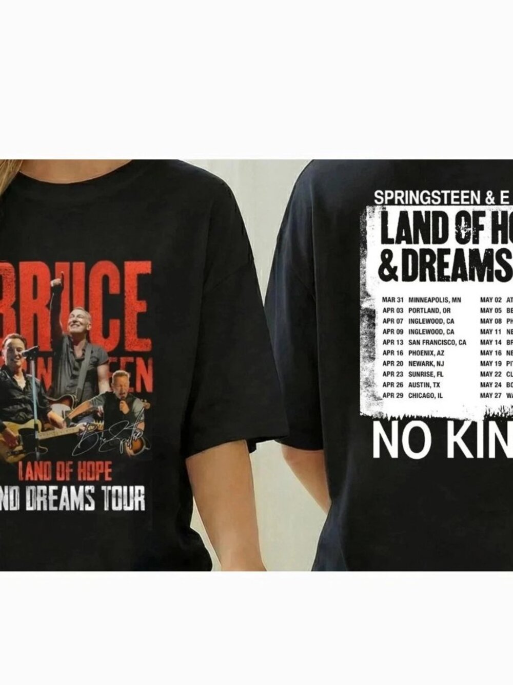 Bruce Springsteen Land of Hope & Dreams Tour 2026 US T-Shirt 276